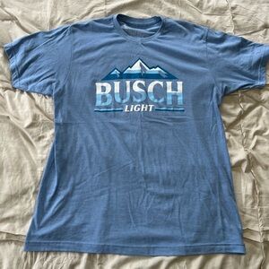 Busch Light Blue Graphic Tee for Men